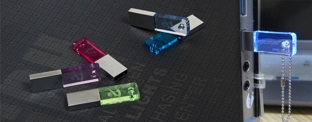 Clé usb personnalisée cristal