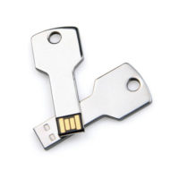 USB key shape with logo