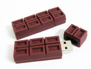 clé usb chocolat