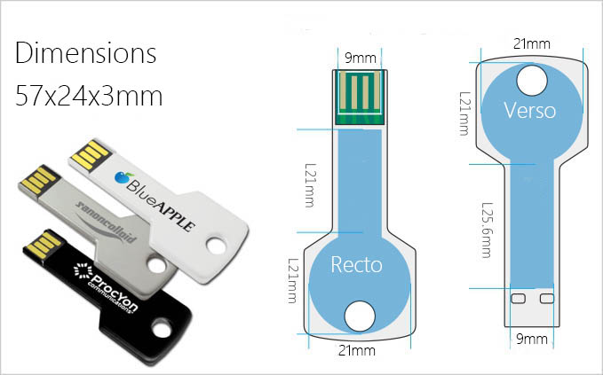 schema custom usb key shape