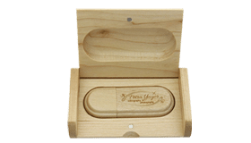 Boite pour clés USB en bois