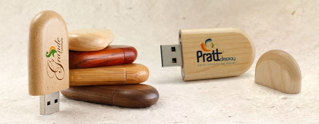 Clé USB publicitaire en bois
