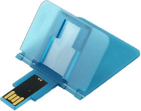 Carte de visite usb plastique