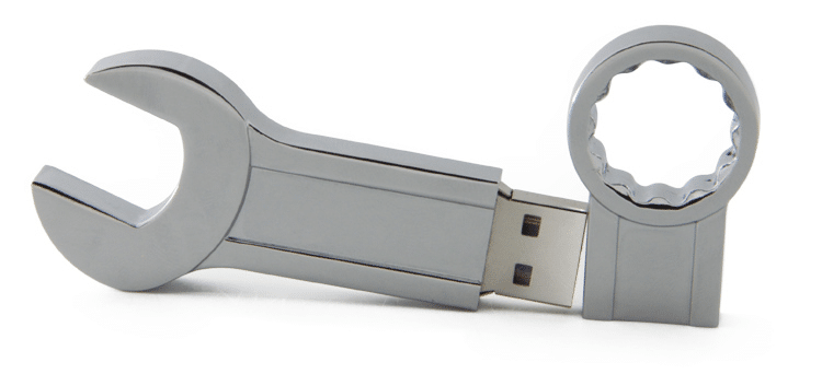 Clé USB en forme de clé à fourche - Œil